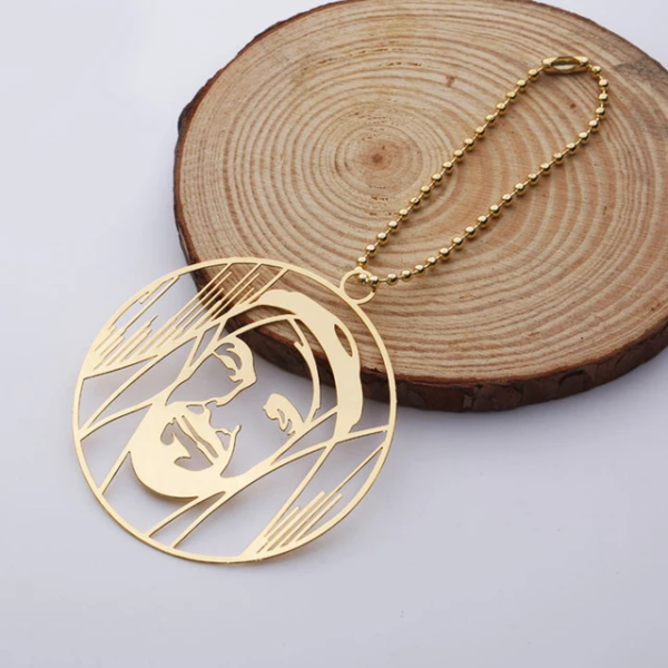 Metal Sheikh Zayed Car Pendant - CP06