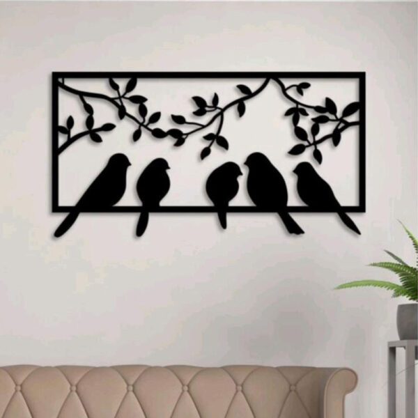 Metal Decorative Birds Wall Art - WA03